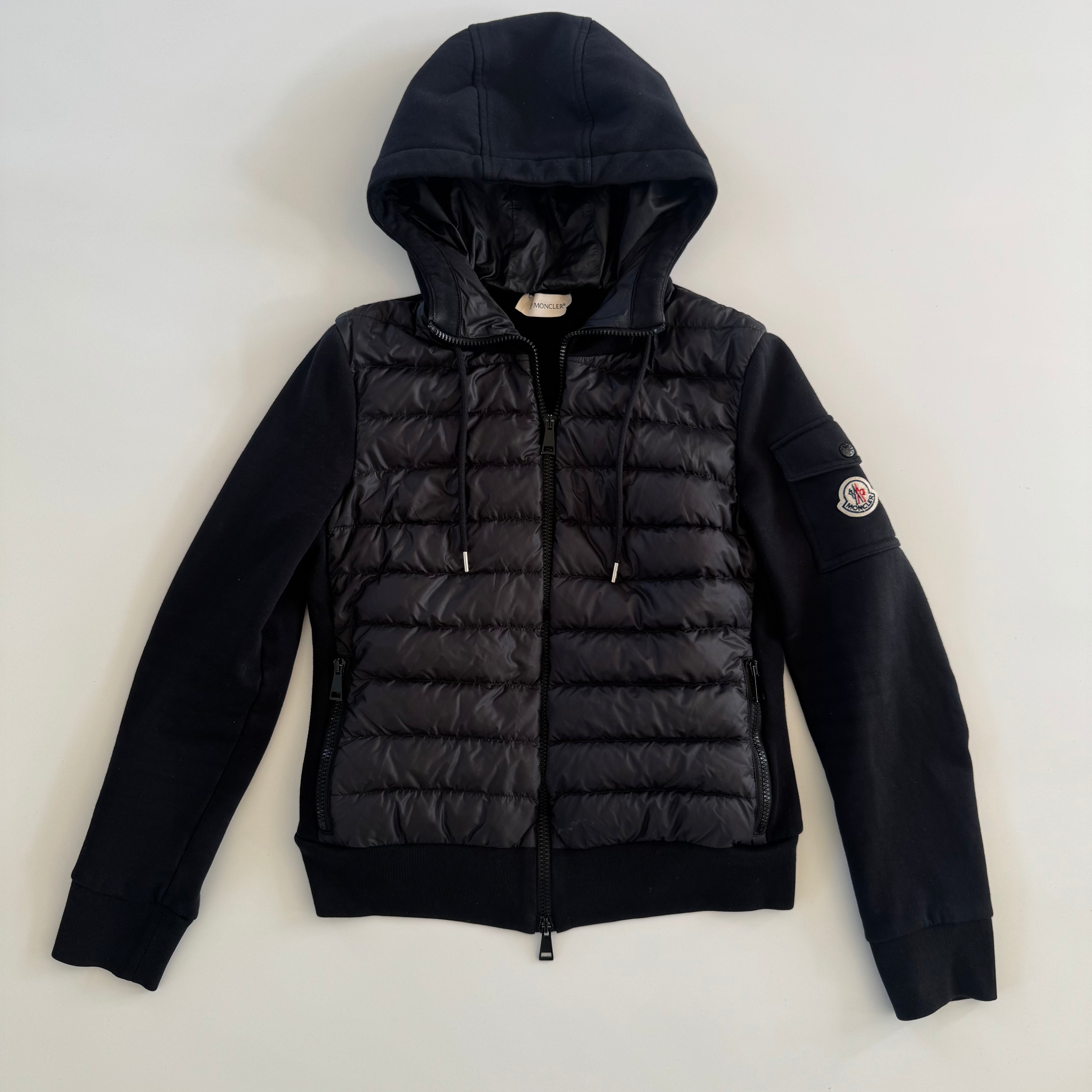 MONCLER HOODED CARDIGAN